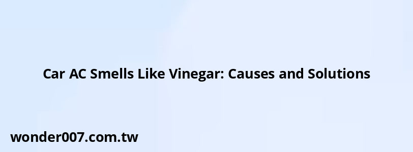 Car AC Smells Like Vinegar: Causes and Solutions