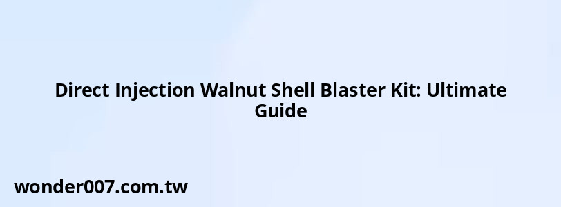 Direct Injection Walnut Shell Blaster Kit: Ultimate Guide Direct Injection Walnut Shell Blaster Kit: Ultimate Guide