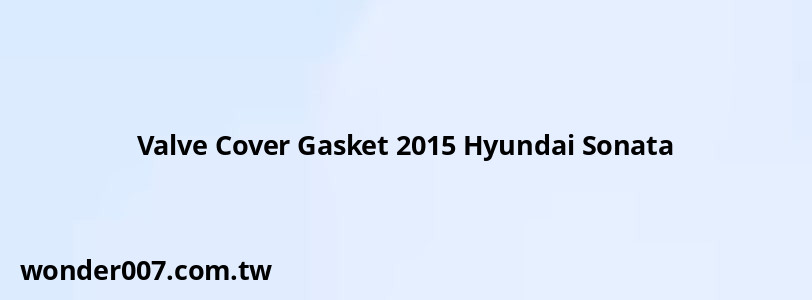 Valve Cover Gasket 2015 Hyundai Sonata