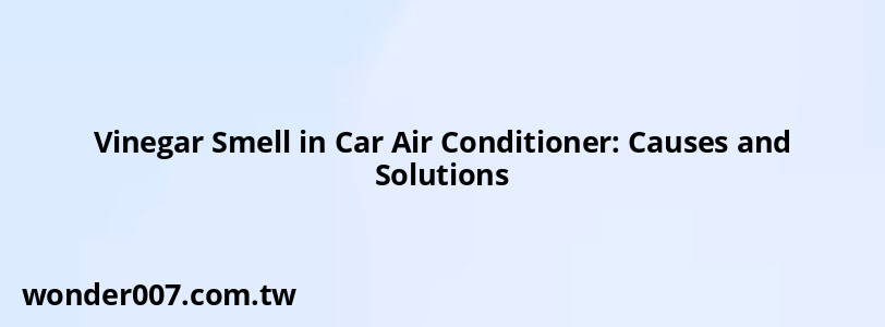 Vinegar Smell in Car Air Conditioner: Causes and Solutions